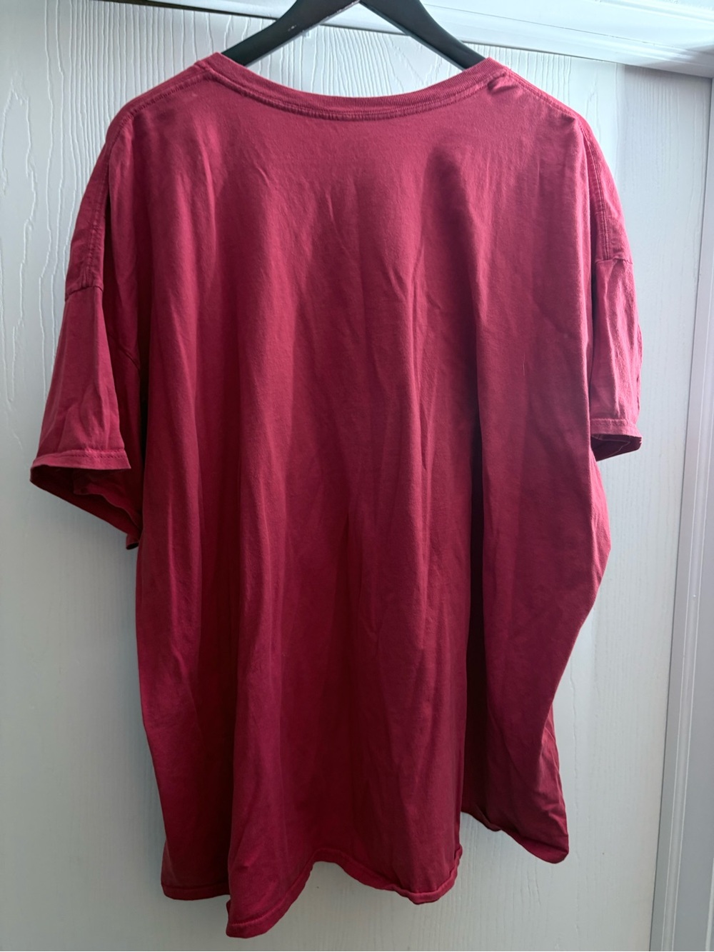 Fruit of the Loom Platinum Red Heart Graphic Print Crew Neck T-Shirt 3XL - Picture 2 of 3